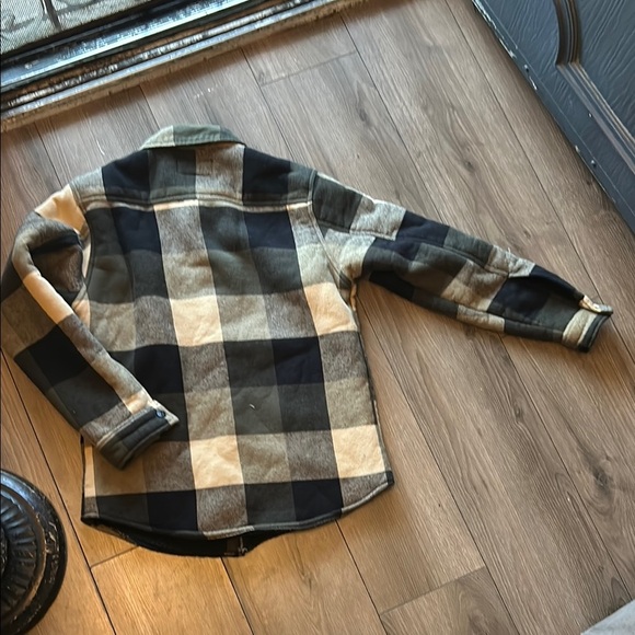 Brixton Plaid Jacket - Black, Tan, Cream - Picture 2 of 2